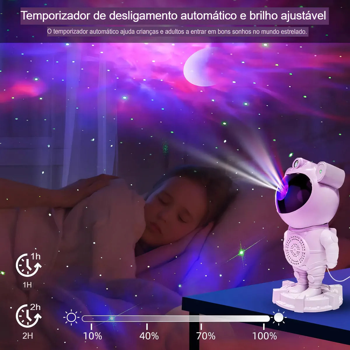 🚀 Proyector de Luz de Galaxias y Estrellas en El Espacio